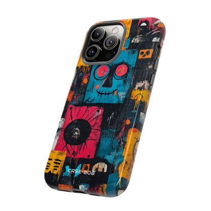 Blue Stitch Smile iPhone 14 Pro Max Case - Tough