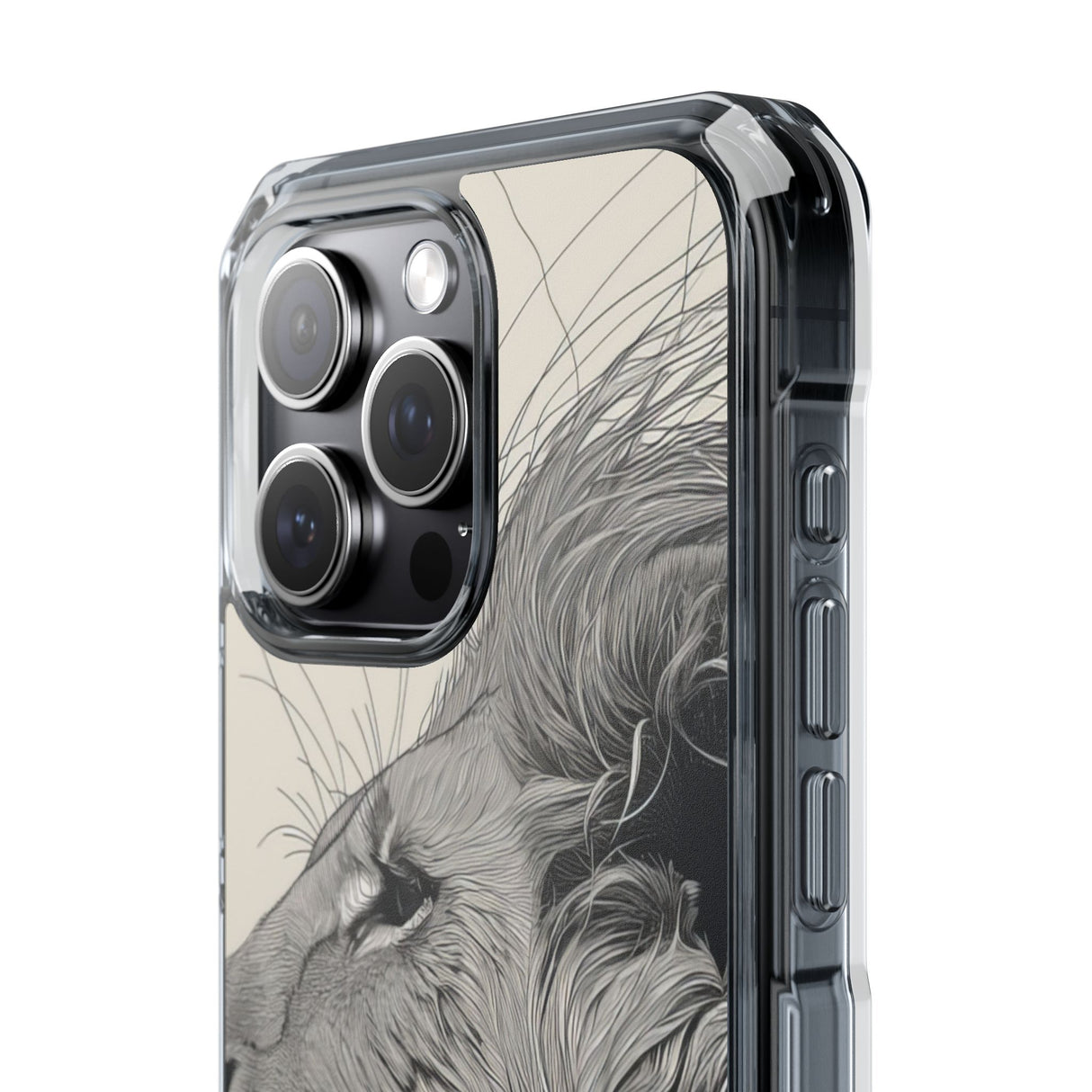 Majestic Linework - Phone Case for iPhone (Clear Impact - Magnetic)