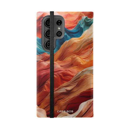 Fabric Peaks Sunset - Samsung S23 Ultra Case - Wallet