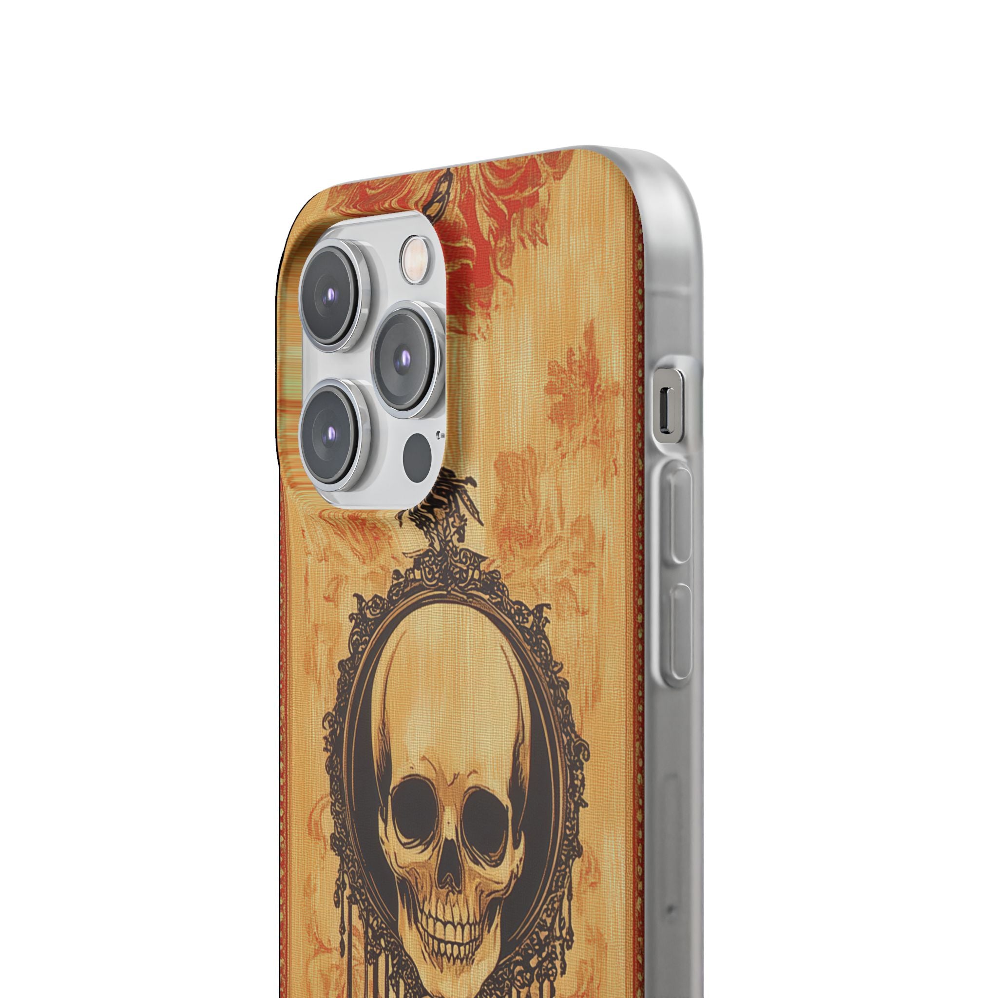 Gothic Skull Elegance iPhone 14 - Flexi Phone Case