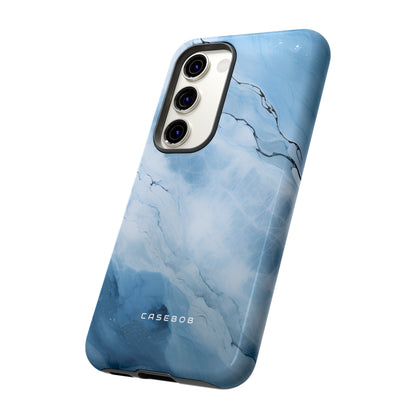 Light Navy Marble - Protective Phone Case