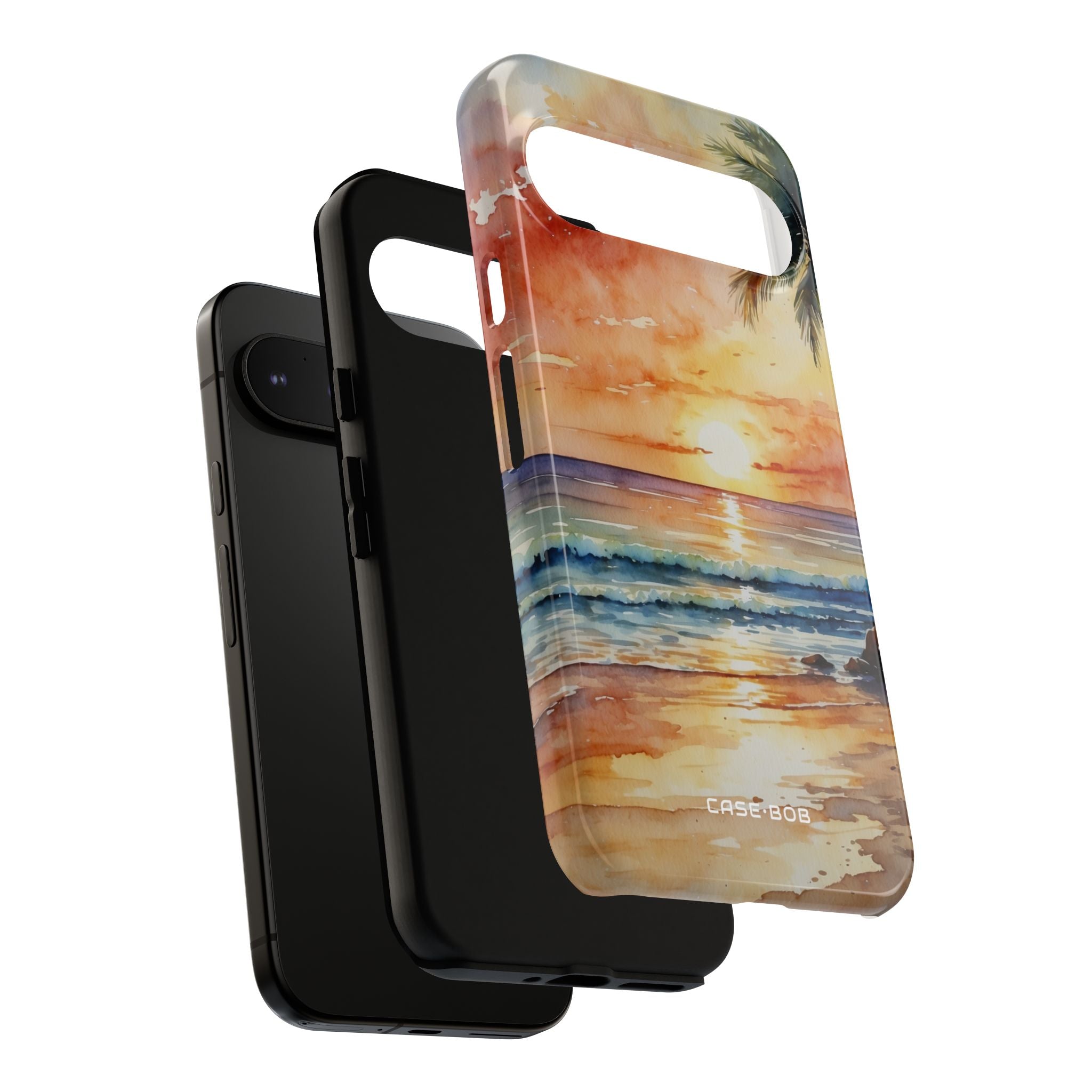 Sunset Palm Google Pixel 9 Pro XL Case - Tough