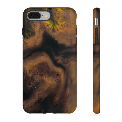 Brown Earth Ink Art - Protective Phone Case