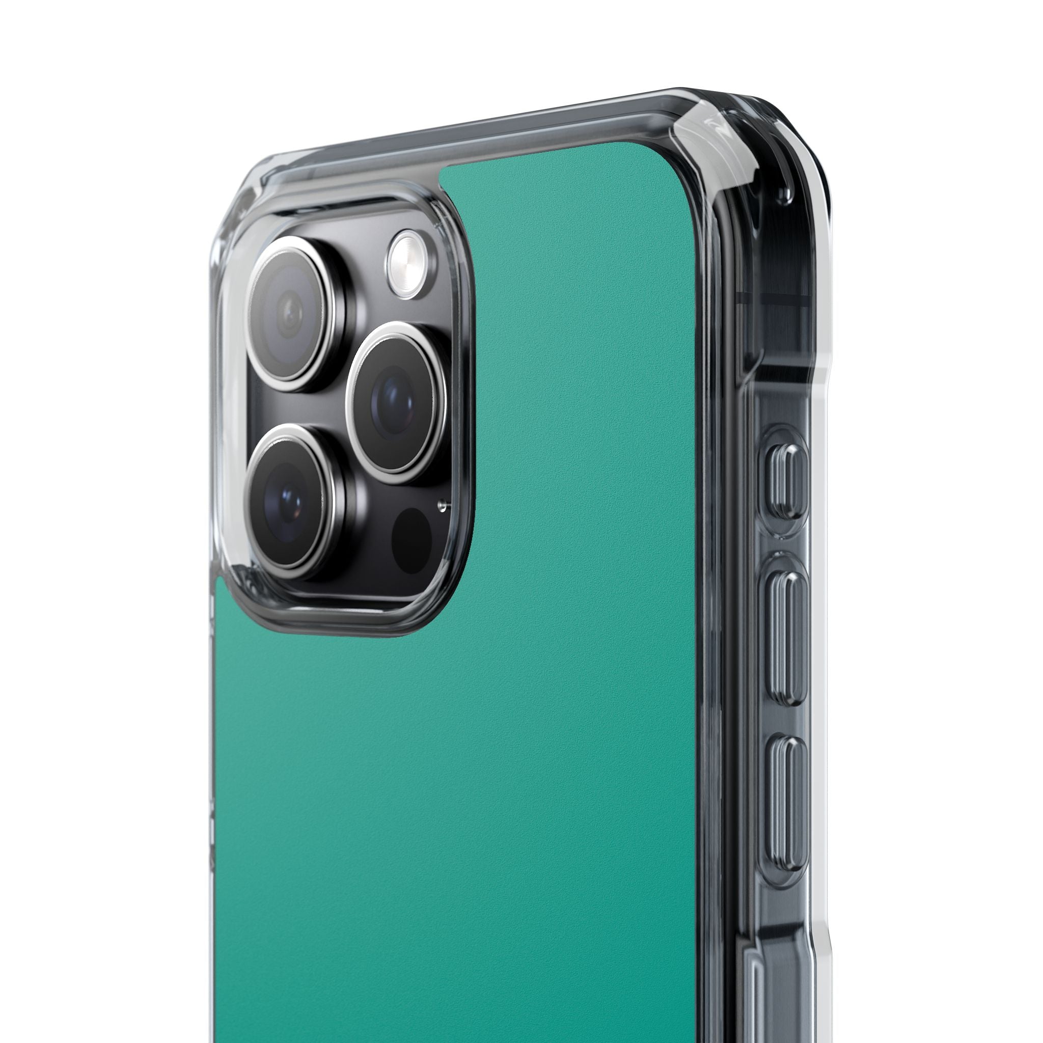 Persian Green - Clear Impact Case for iPhone