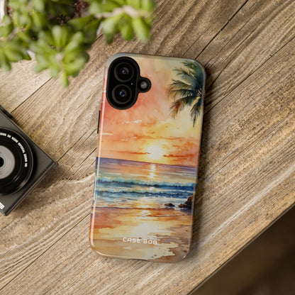 Sunset Palm iPhone 16 Plus Case - Tough