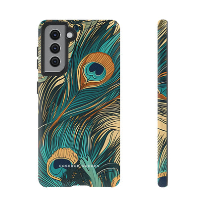 Art Nouveau Peacock Elegance  Samsung S21 - Tough Phone Case