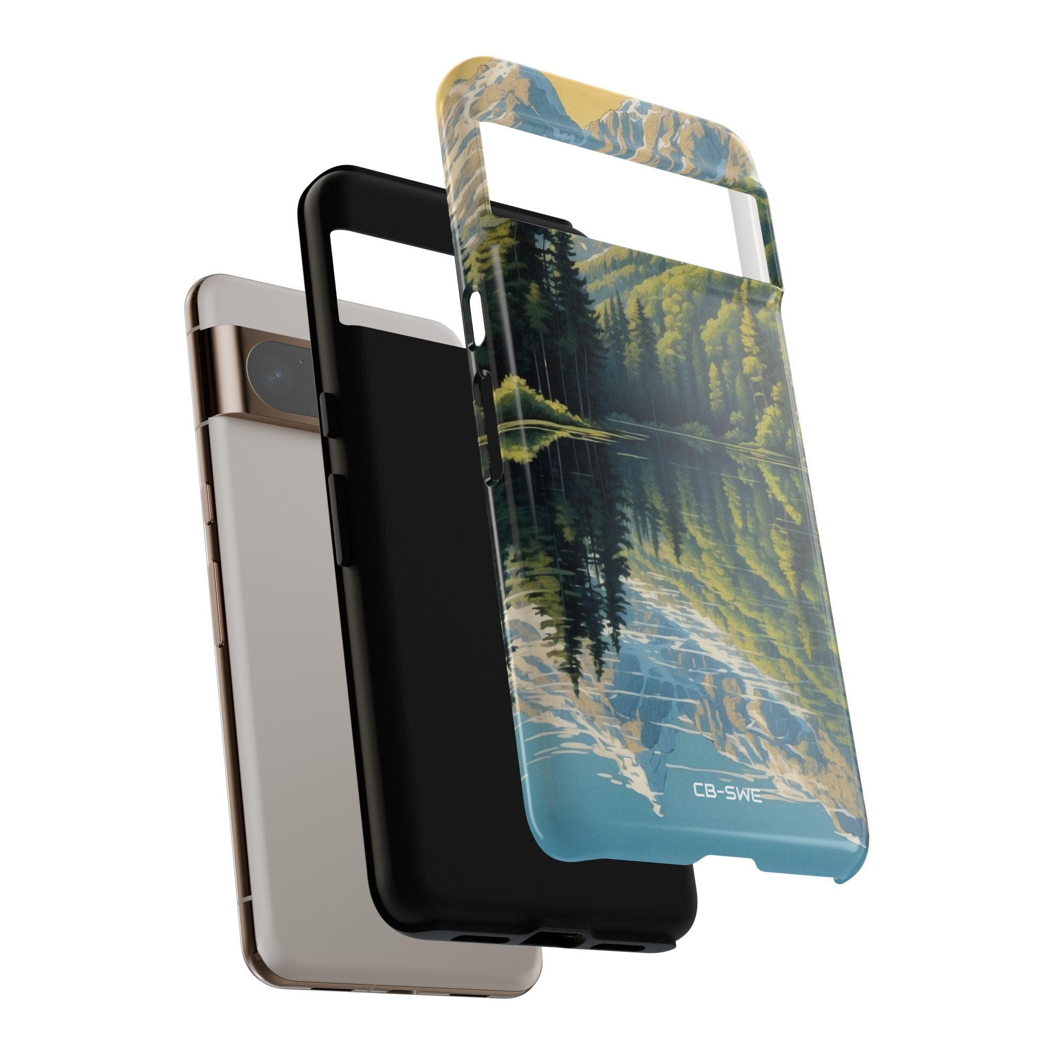 Mountain Peaks Reflect - Google Pixel Case