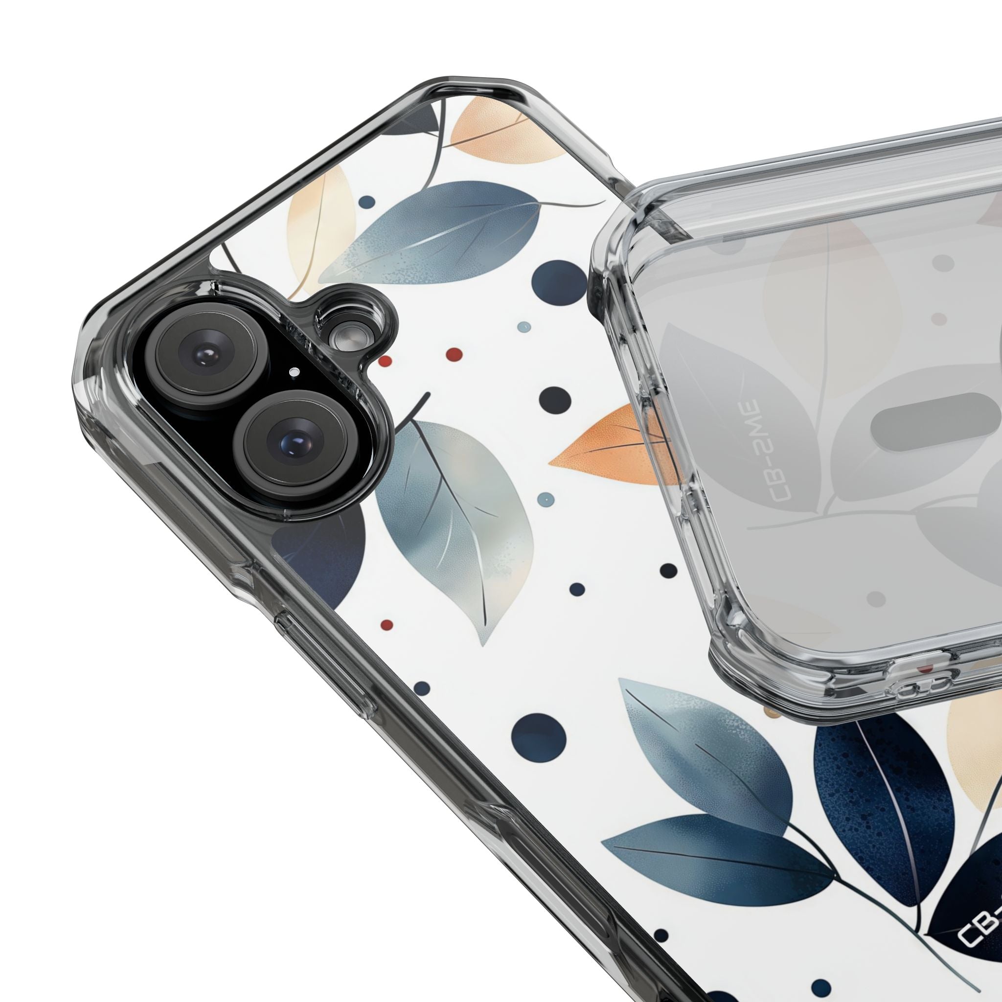 Leaves And Circles iPhone Case - Impact