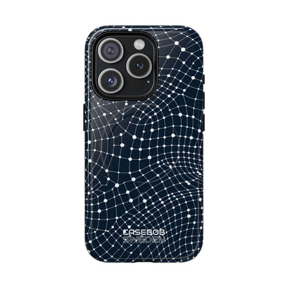 Warped Grid Web iPhone 15 - Tough+