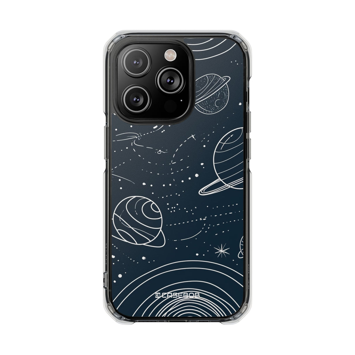 Cosmic Wanderer – Handyhülle für iPhone (Clear Impact – Magnetisch)