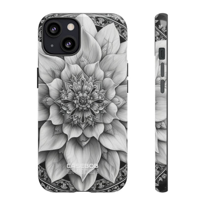 Cosmic Floral Mandala iPhone 13 - Tough