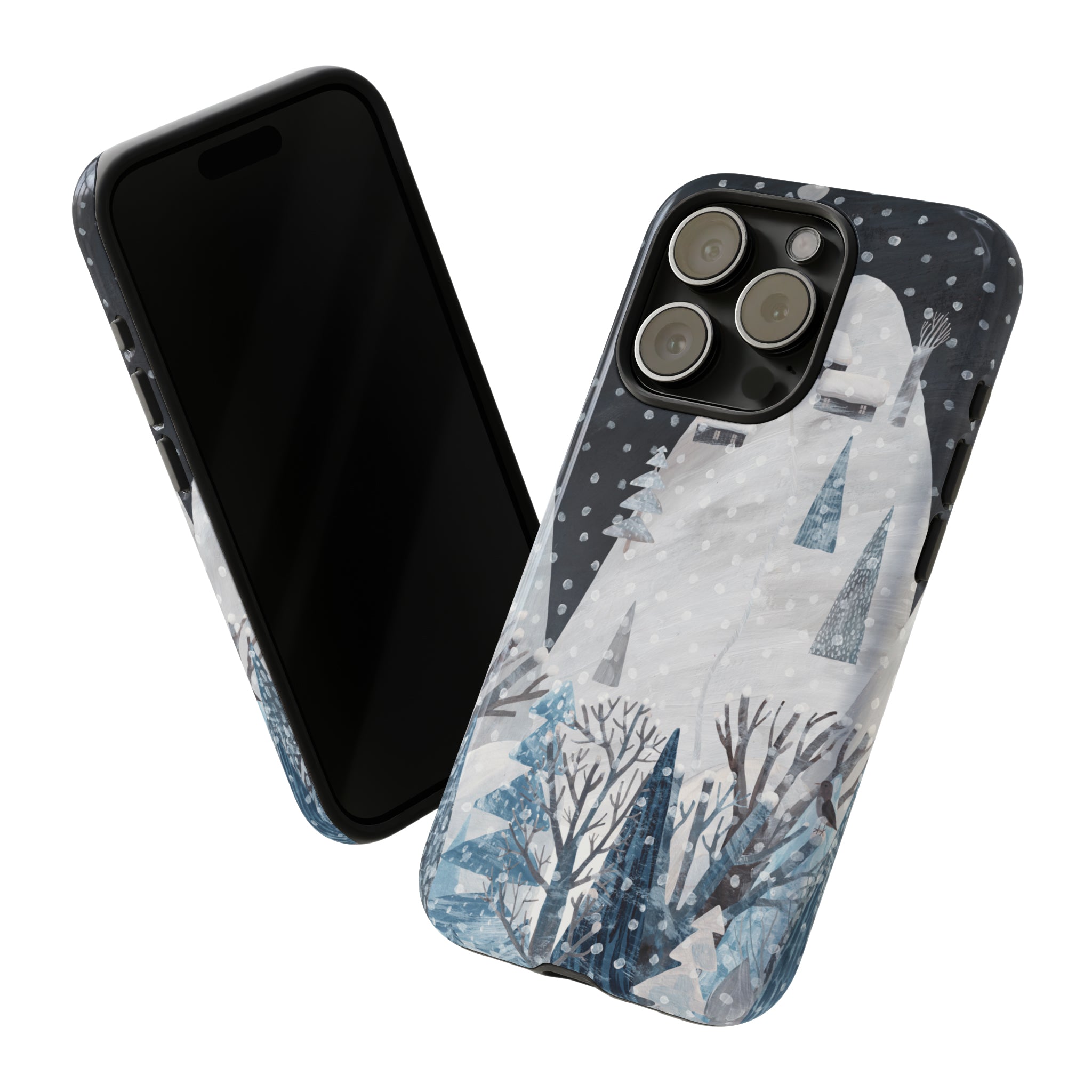 Cute Winter Landscape - Protective Phone Case