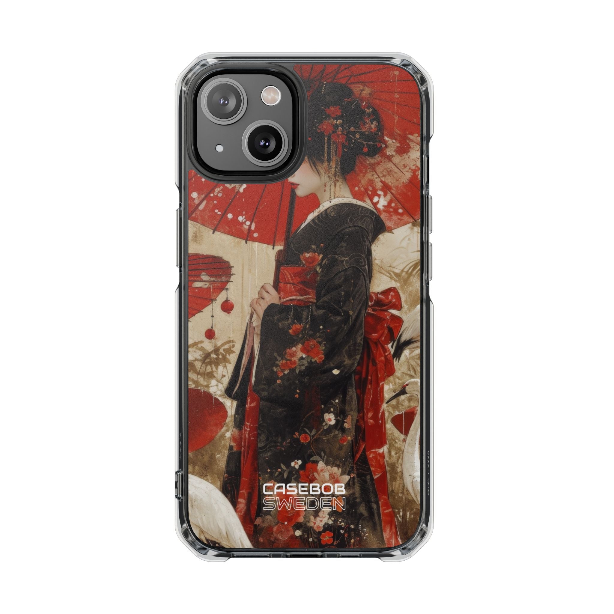 Scarlet Crane Dreams iPhone 14 - Impact Clear+