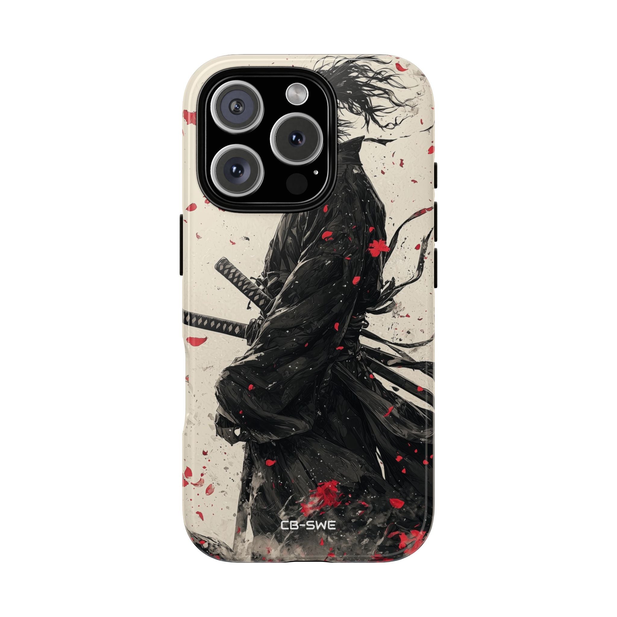 Falling Samurai Petals - iPhone Case