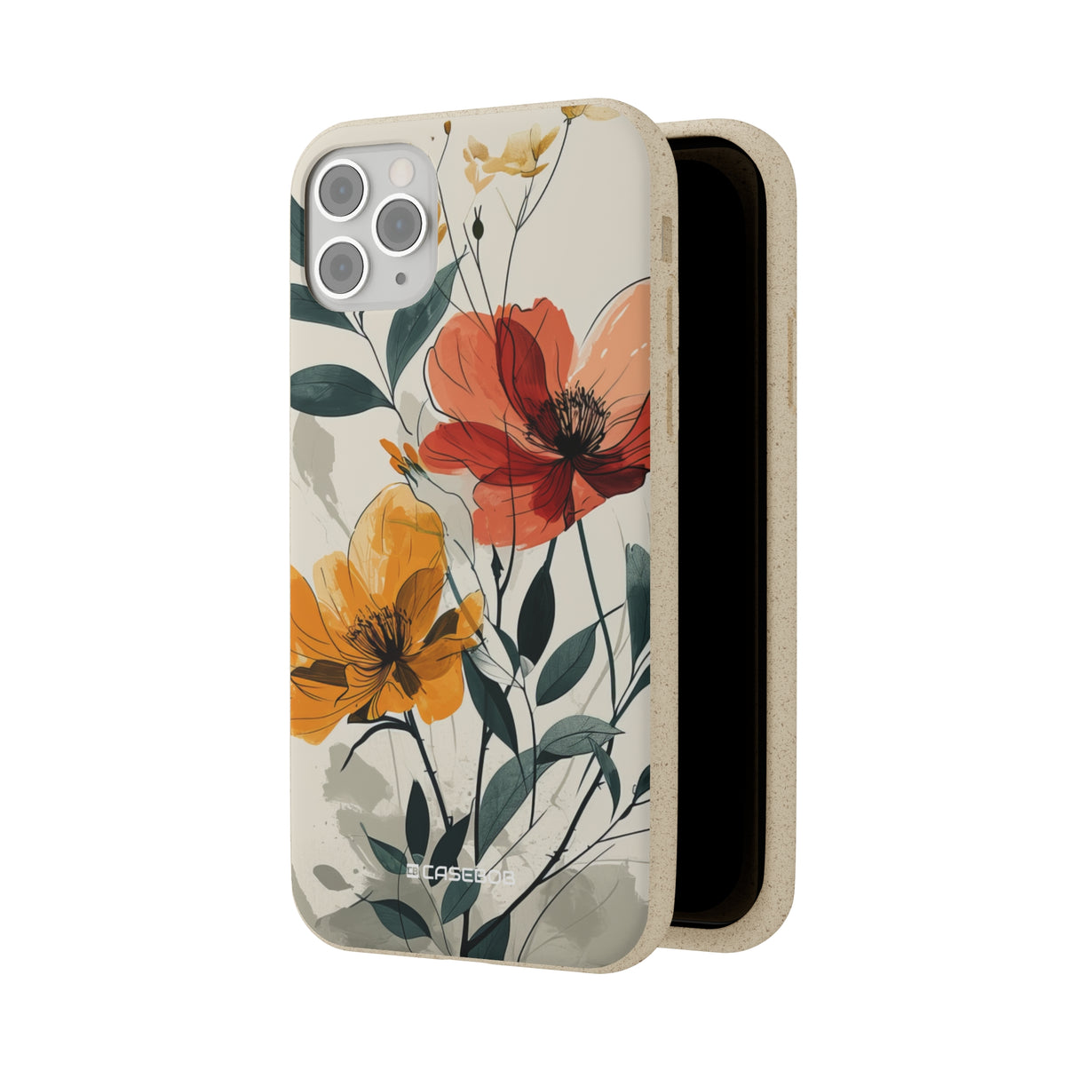 Serene Floral Harmony | Biodegradable Phone Case