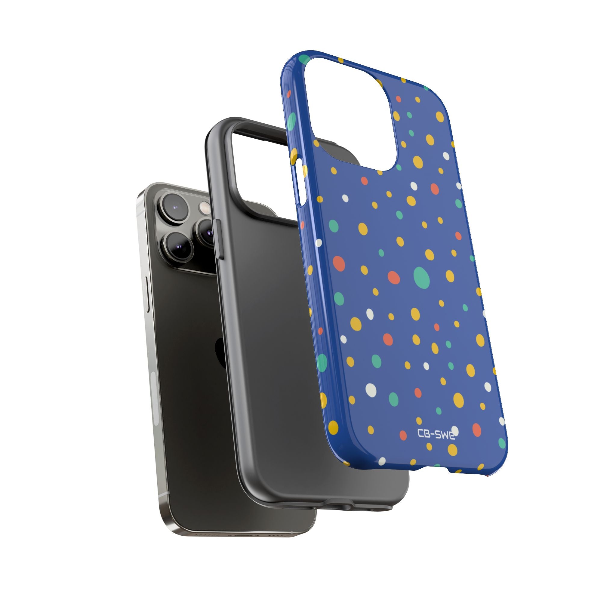 Colorful Dots Dance - iPhone Case