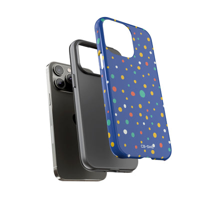 Colorful Dots Dance - iPhone Case