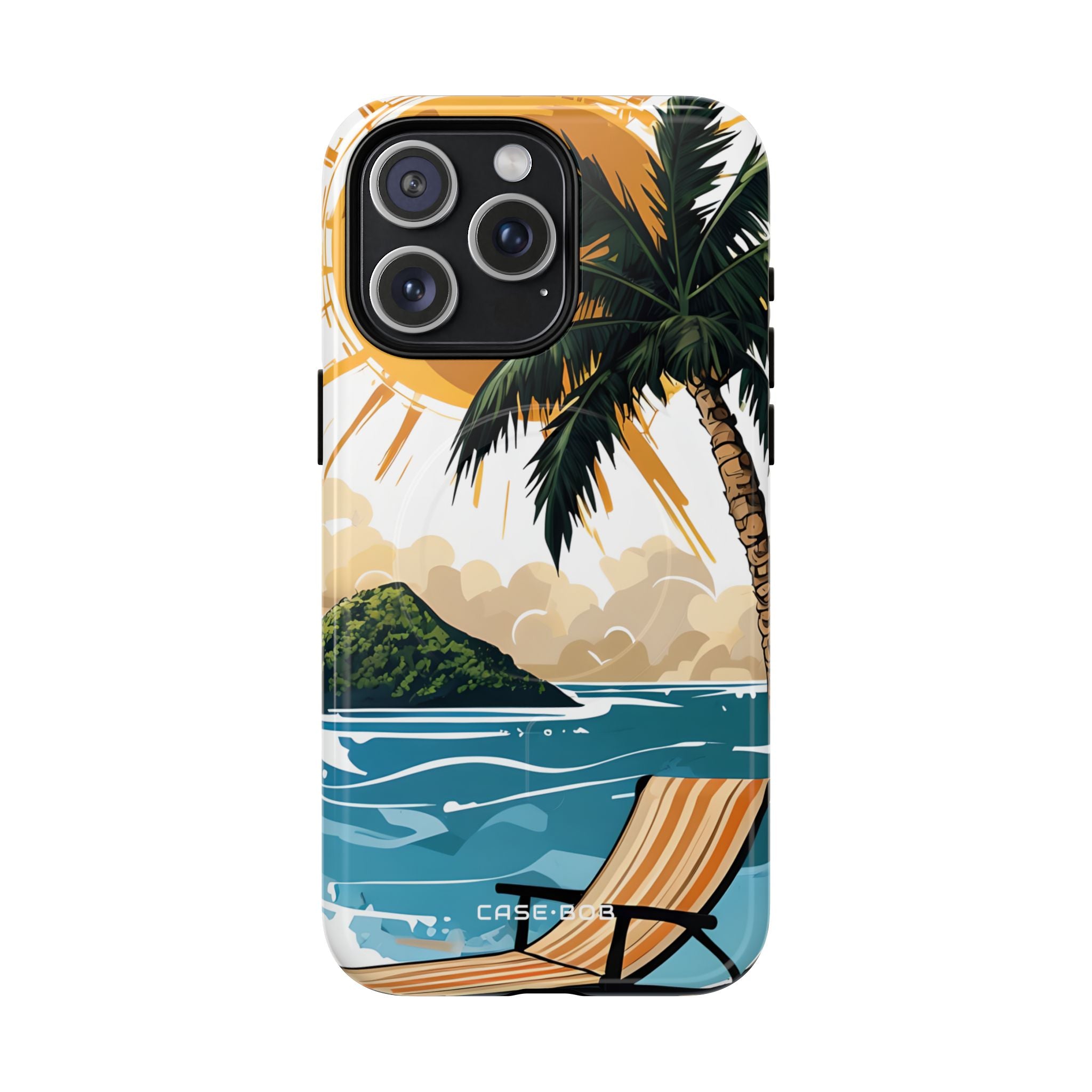Sunny Palm Breeze iPhone 15 Pro Max Case - Tough+