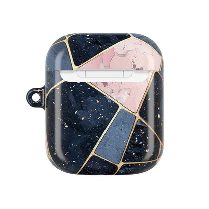 Gouden Mozaïk Marineblauw - AirPods Case