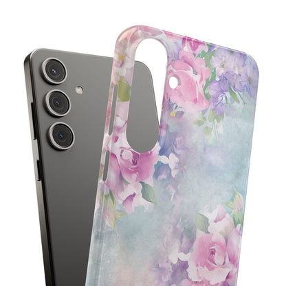 Dreamy Floral Watercolor - Slim Samsung S24 Phone Case