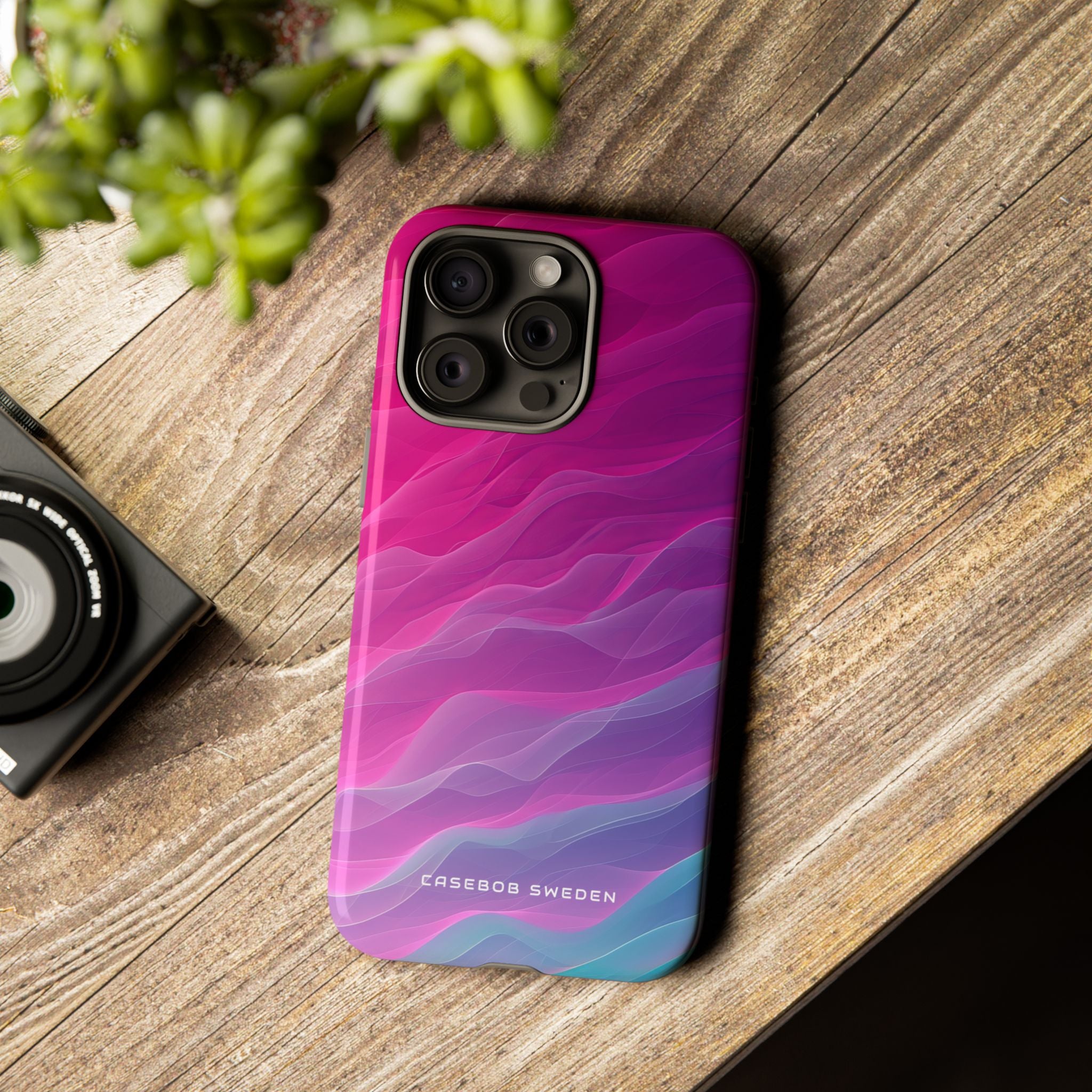 Gradient Oceanflow Waves iPhone 15 - Tough Phone Case