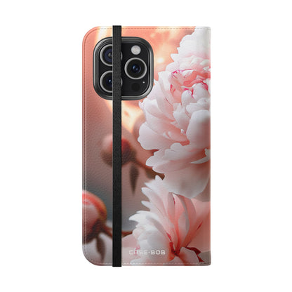 Peony Moonlight - iPhone 15 Pro Max Case - Wallet