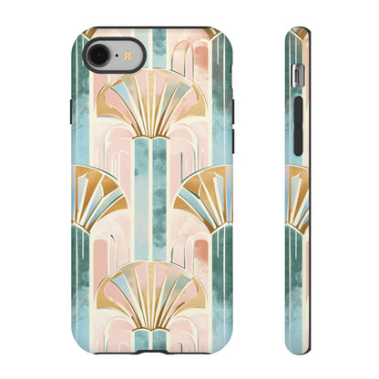 Art Deco Pastel Geometry - Protective Phone Case