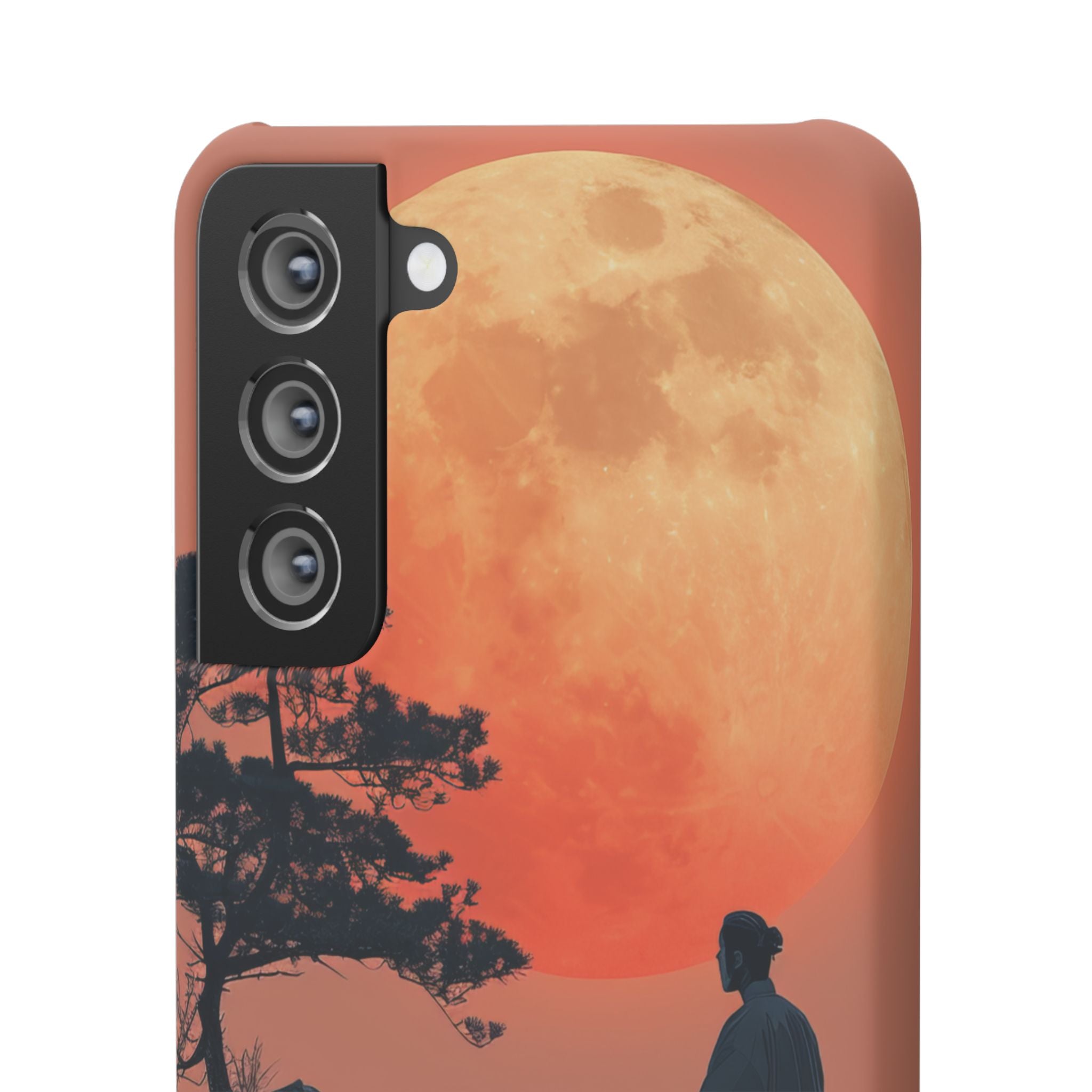 Zen Tranquility Under a Red Moon Samsung S21 - Slim Phone Case