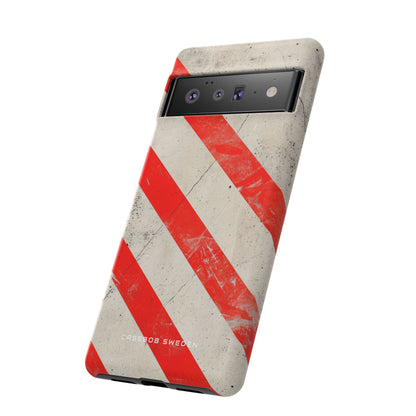 Striker Crimson Stripes Google Pixel 6 - Tough Phone Case