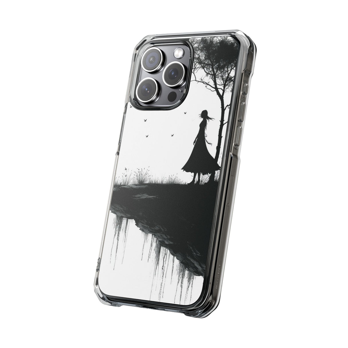 Solitary Serenity - Phone Case for iPhone (Clear Impact - Magnetic)