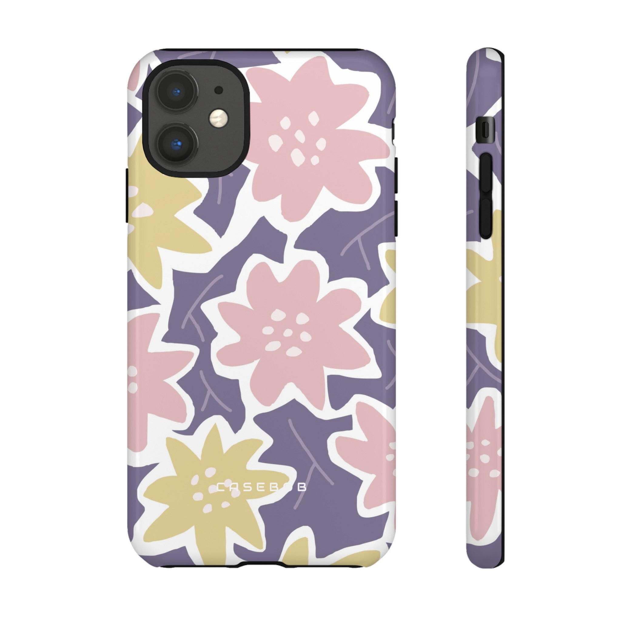 Purple Happy Flower - Protective Phone Case