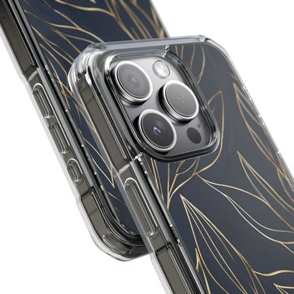 Modern Gold Leaves iPhone Case - Impact