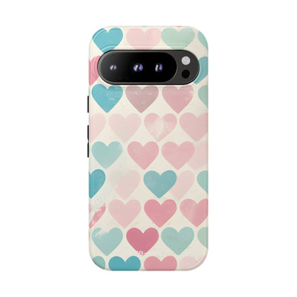 Retro Hearts Symmetry - Google Pixel Case