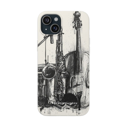 Jazz Instrument Line Symphony iPhone 15 - Flexi Phone Case