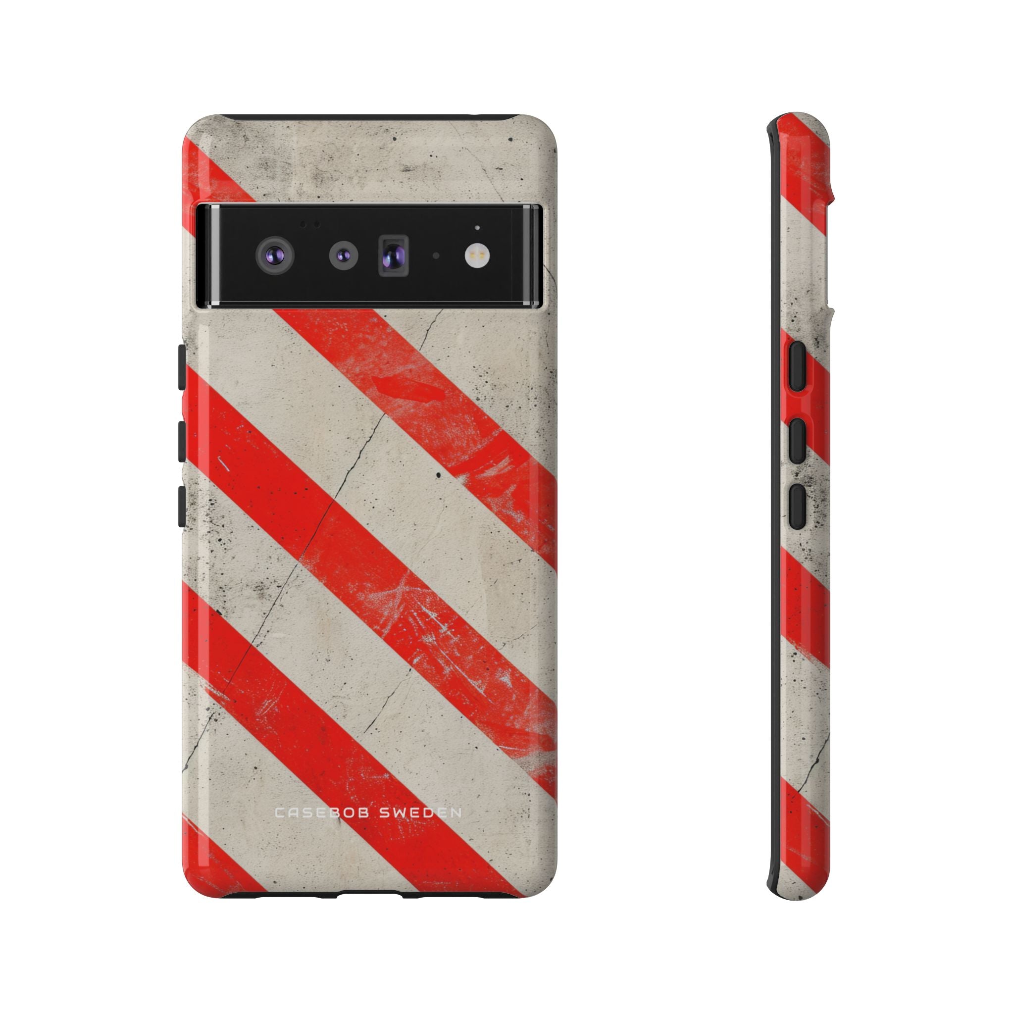 Striker Crimson Stripes Google Pixel 6 - Tough Phone Case