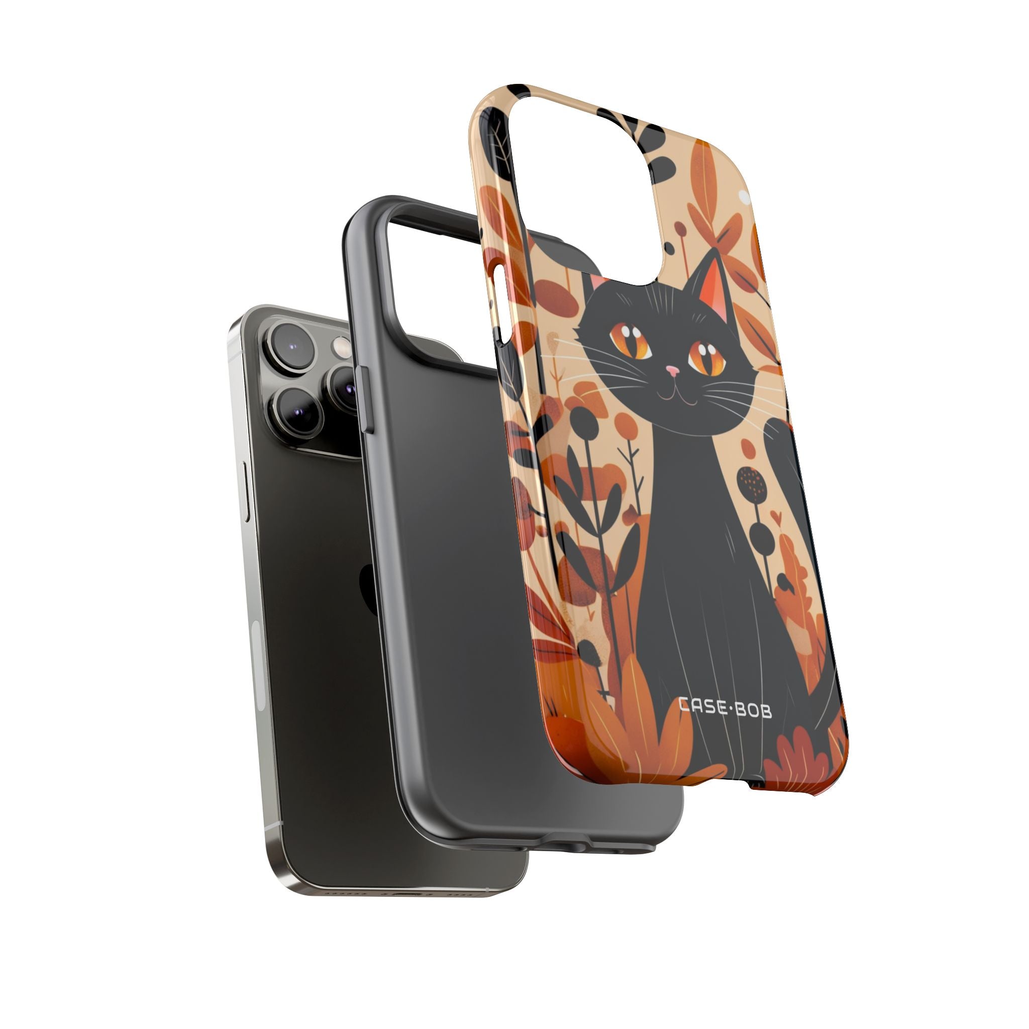 Black Cat Glow iPhone 14 Pro Max Case - Tough