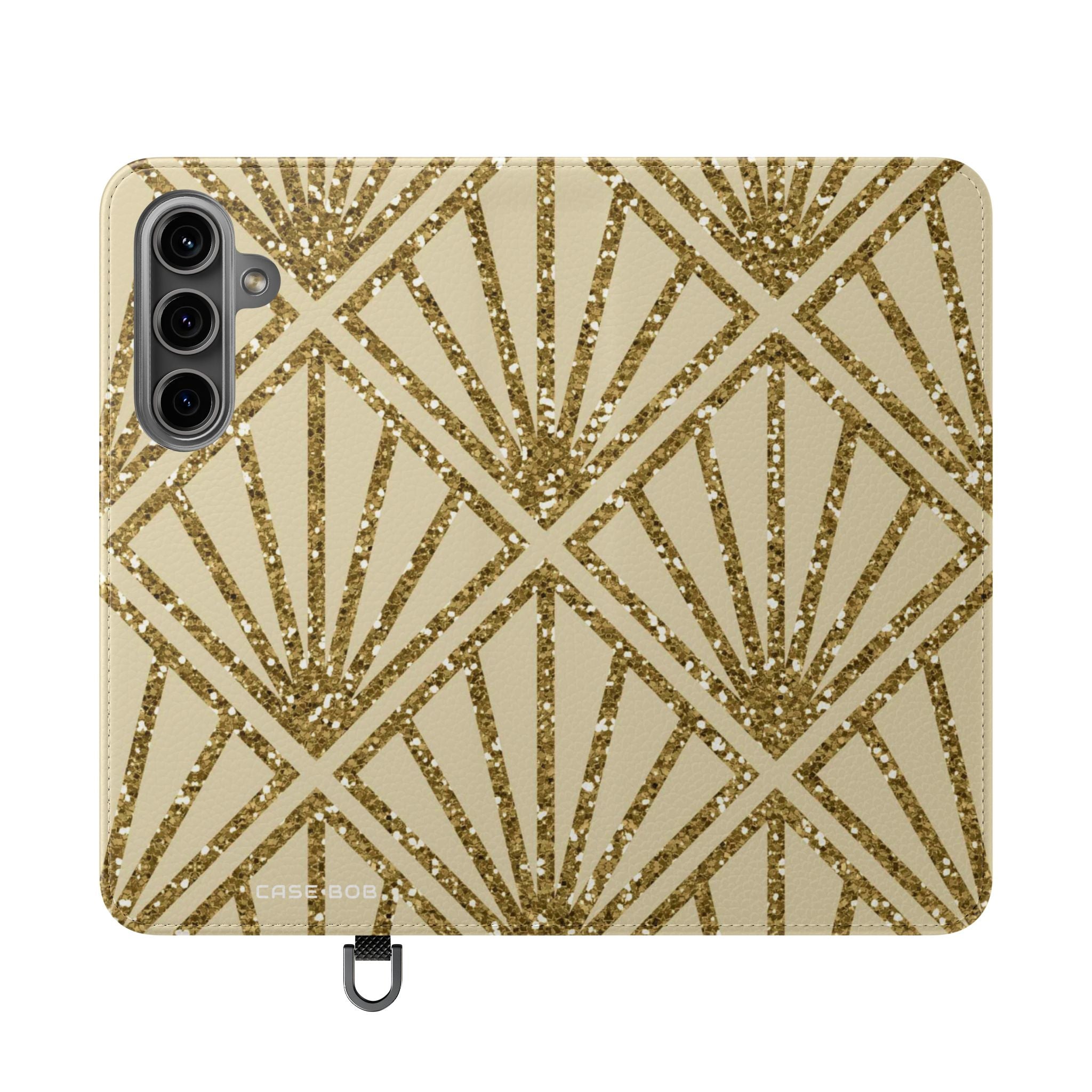 Golden Fan Sparkle - Samsung S24 Case - Wallet