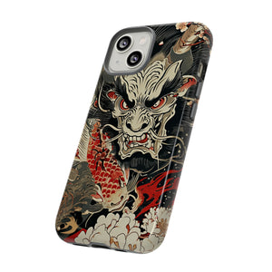 Oni & Sacred Symbols Fusion - Protective Phone Case