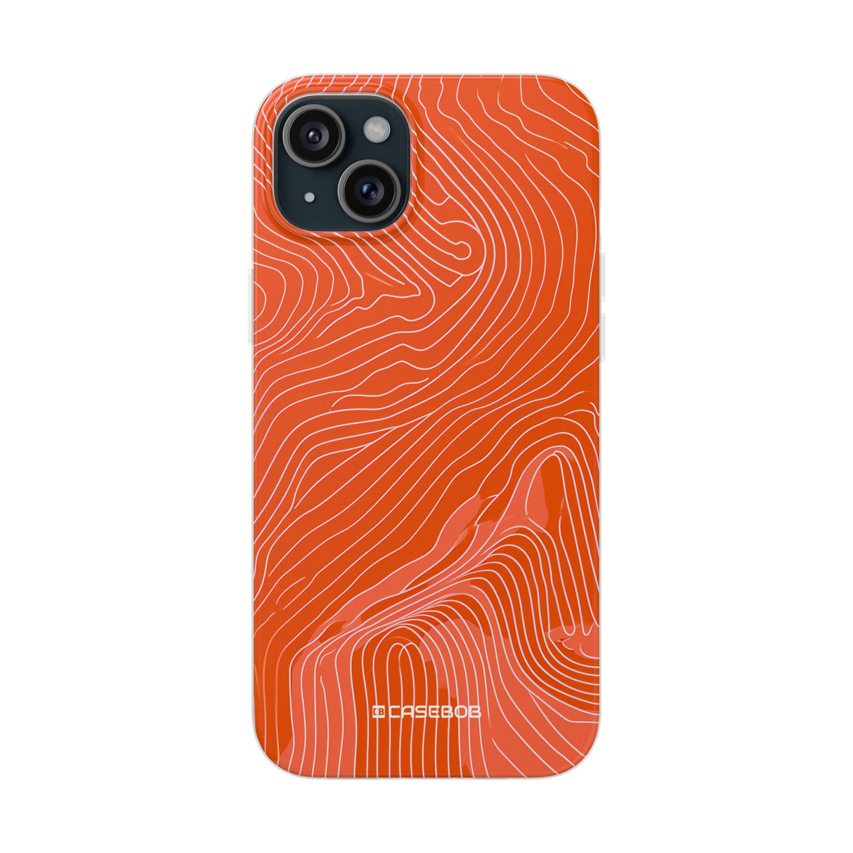 Pantone Tangerine Design | Handyhülle für iPhone (Flexible Hülle)