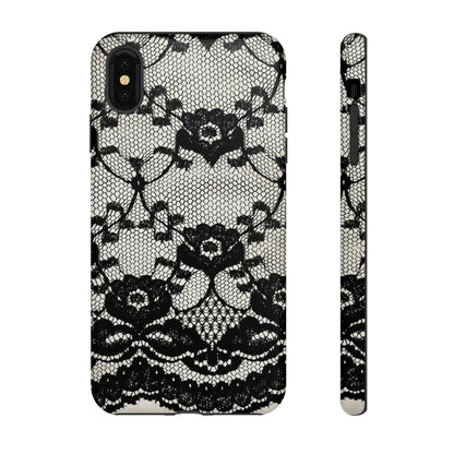 Lilrunge Gothic Flower - Protective Phone Case