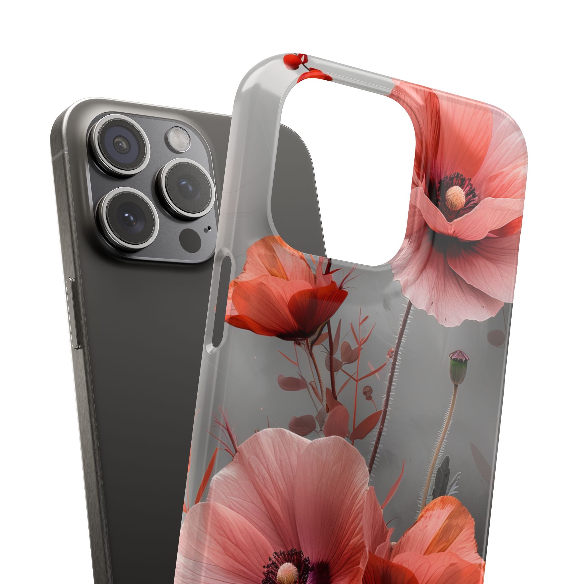 Ethereal Floral Elegance iPhone 15 - Slim Phone Case