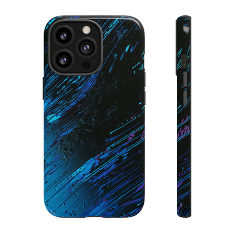 Cyber Stream: Digital Gradient - Protective Phone Case