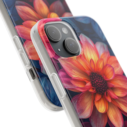 Fiery Bloom Harmony iPhone 15 - Flexi Phone Case