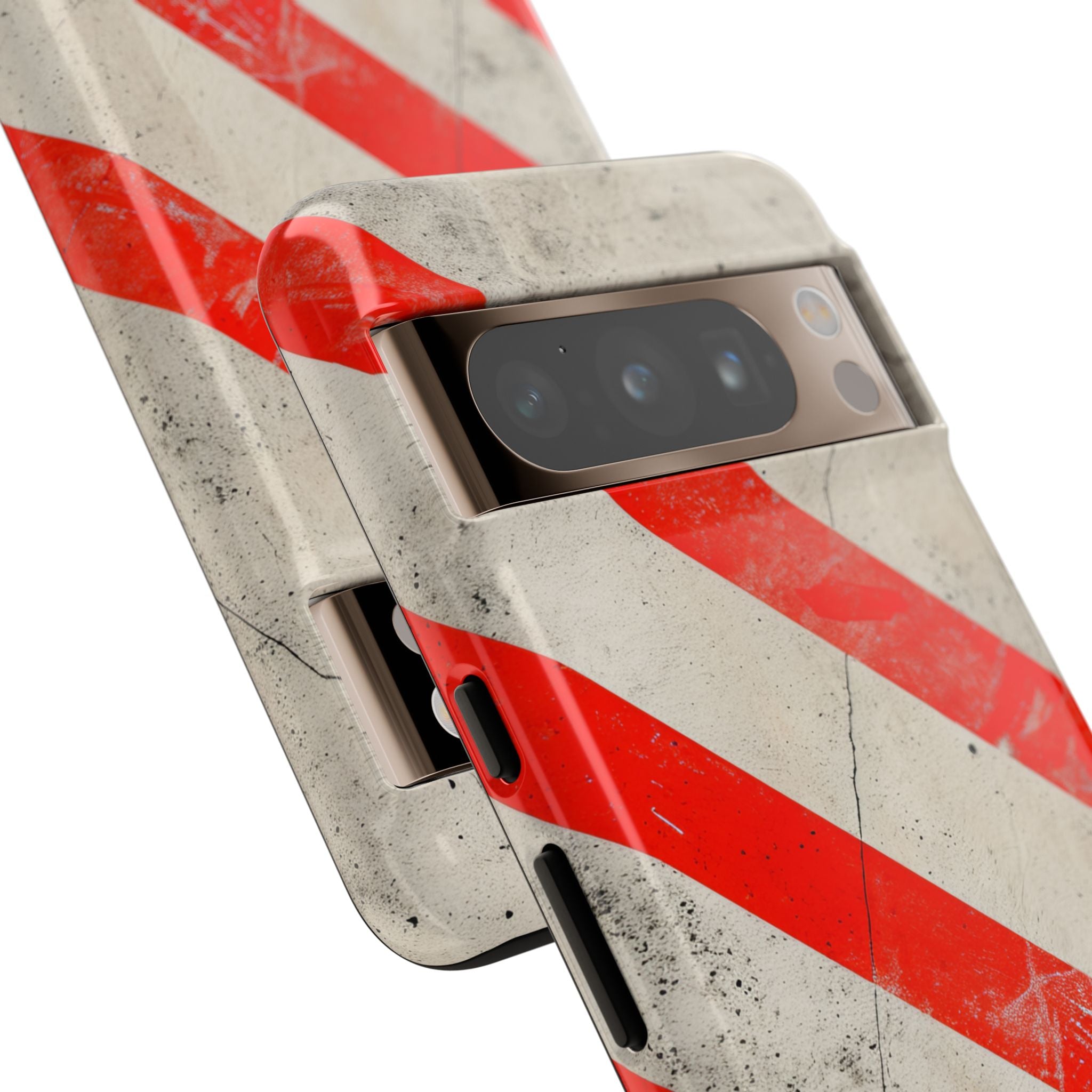 Striker Crimson Stripes Google Pixel 8 - Tough Phone Case