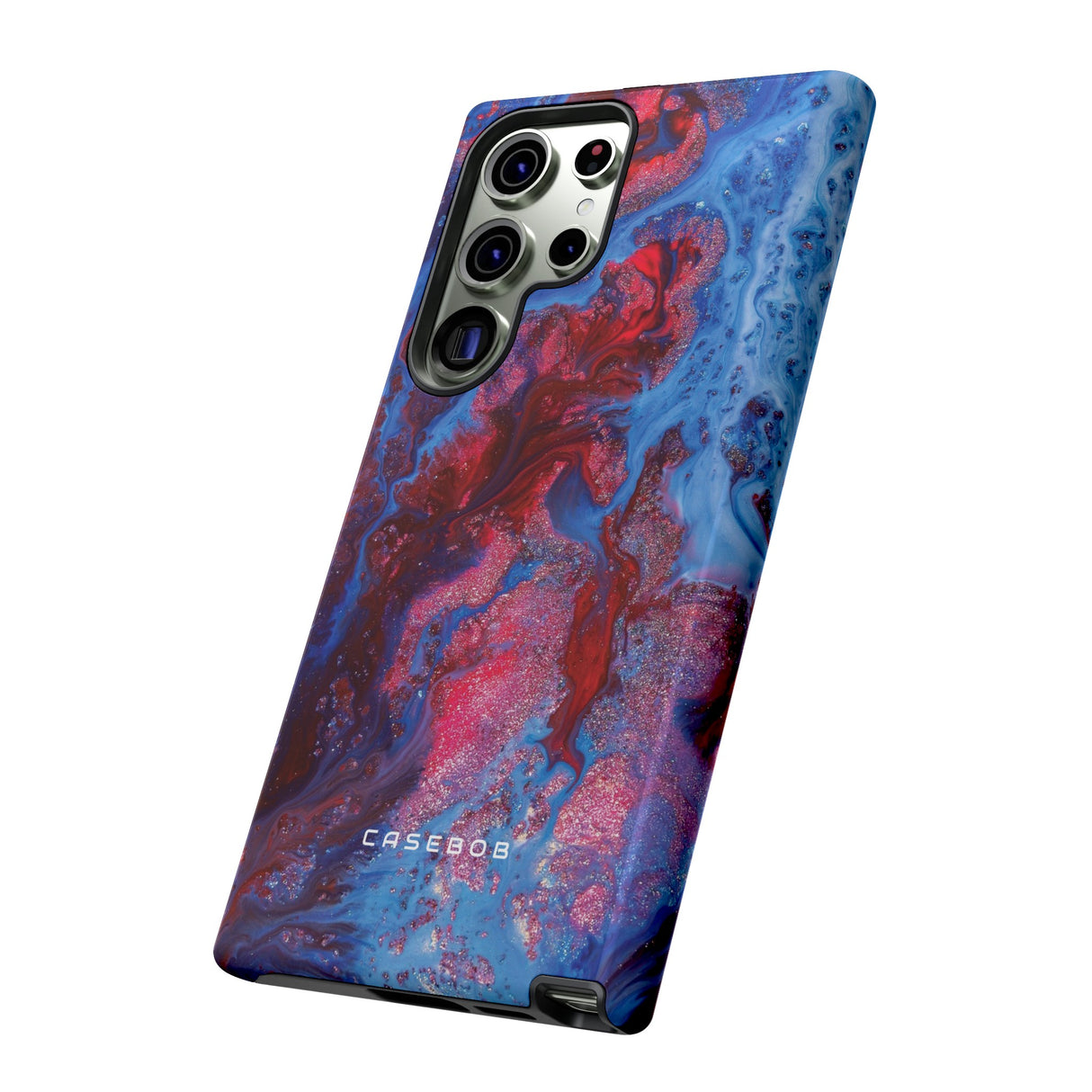 Deep Red Ink Art Phone Case - Protective Phone Case