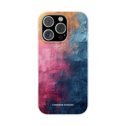 Blue Pink Abstract - Flexi iPhone 16 Phone Case