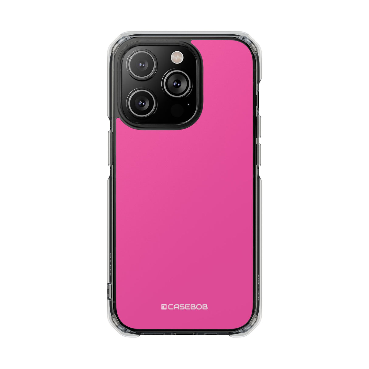 Magenta Crayola | Handyhülle für iPhone (Clear Impact Case – magnetisch) 