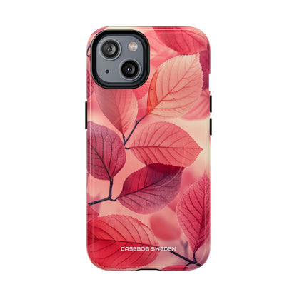 Pink Purple Nature Pattern - Tough + MagSafe® iPhone 14 Phone Case