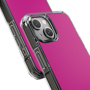 Violettrot | Handyhülle für iPhone (Clear Impact Case - Magnetisch) 