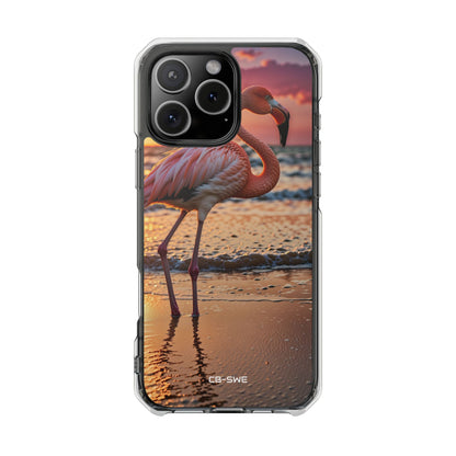 Sunset Flamingo Stand iPhone Case - Impact